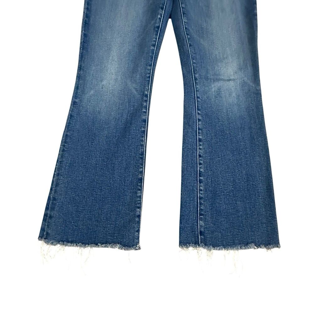 Lil’ Mother Jeans Womens 29 Blue High Rise Lil Hustler Ankle Fray USA Made Denim - Picture 3 of 13